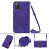 For Alcatel 1S / 3L 2021 Crossbody 3D Embossed Flip Leather Phone Case(Purple)