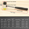 25mm No Bounce Mounting Hammer Handmade DIY Double Face Tap Rubber Hammer