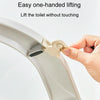 Anti Dirty Handle Toilet Lid Lifter Bathroom Bidet Seat Lifting Lid Kit(Silver)