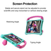 For Samsung Galaxy Tab S8 Boxing Series Kickstand EVA Shockproof Tablet Case with Shoulder Strap(Mint Rose Red)