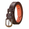 Dandali Ladies Microfiber Bottom Casual Buckle Belt Versatile Jeans Waistband, Length: 105cm(Coffee)