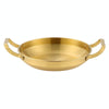 Thickened Stainless Steel Double Ears Pan Seafood Rice Pan Fried Chicken Tray, Size: 26cm Golden