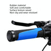 1pair BG-0404 Bicycle Rubber Handle Cover The Mountain Bike Bilateral Lock Dead Anti-Slip Handle Cover(Red)