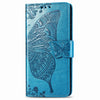 For Asus ROG Phone 3 ZS661KS Butterfly Love Flower Embossed Horizontal Flip Leather Case with Bracket / Card Slot / Wallet / Lanyard(Blue)