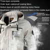 Men Casual Jacket Autumn And Winter Hooded Jacket, Size: XXL(White)