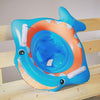 Children Adult Cartoon Inflatable Swimming Ring, Pattern: New Blue Shark