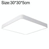 Macaron LED Square Ceiling Lamp, White Light, Size:30cm(White)