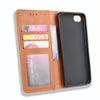 For Alcatel 1V (2019) without Fingerprint Hole Magnetic Buckle Retro Crazy Horse Texture Horizontal Flip Leather Case with Holder & Card Slots & Photo Frame(Brown)
