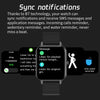 MX7 1.69 inch IPS Touch Screen IP68 Waterproof Smart Watch, Support Sleep Monitoring / Heart Rate Monitoring / Bluetooth Call / Body Temperature Monitoring(Rose Gold)