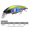 PROBEROS DW592 Sinking Minnow Lure Long Casting Fake Bait Bionic Plastic Hard Bait(Color D)
