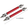2 PCS Car Modification Large Surrounded By The Rod Telescopic Lever Front and Rear Bars Fixed Front Lip Back Shovel Adjustable Small Rod, Length: 10cm(Red)