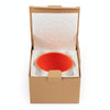 Ceramic Cat Bowl, Orange, Large, Anti-Whisker Fatigue