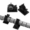 100 PCS Y-1013 Adjustable Self-Adhesive Wire Fixing Cable Organizer (Black)