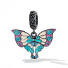S925 Sterling Silver Silver Artistic Butterfly Pendant DIY Bracelet Necklace Accessories