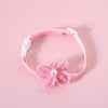 Handmade Pearl Flower Cat & Small Dog Bow Tie Collar (S, 17-32cm)
