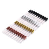 5pcs Lip Glaze Trial Sample Bottle Mini DIY Homemade Lip Gloss Bottles Lip Oil Bottle, Color: Black