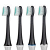 4 PCS Toothbrush Heads and Caps for Mornwell D01/D02 Electric Toothbrushes(Black D902)