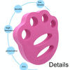 1pair Adult Children Swimming Hand Grip Floating Board Thickened Water Beater Board, Color: Oval Dark Blue