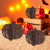 3pcs /Set Halloween Pumpkin Ornament Party Tabletop Decoration(Gold)