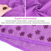 Microfiber Thickening Non-slip Yoga Blanket Long Washable Yoga Mat , Random Color Delivery
