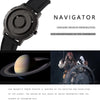 EUTOUR E030 Magnetic Ball Men Bezel-Free Design Watch(Black Steel Strip)