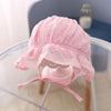 MZ4790 Cotton Baby Princess Hat Lacing Cloth Hat, Size: 44-48cm(Pink)