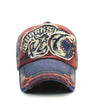 13948 Shark Pattern Washable Baseball Cap Spring and Autumn Sun Hat, Size:One Size(Wine Red)