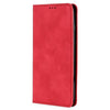 For Samsung Galaxy S25 5G Skin Feel Magnetic Leather Phone Case(Red)