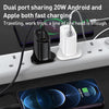 Yesido YC43 PD 20W USB-C / Type-C + 8 Pin Travel Charger with 1m Type-C to 8 Pin Cable, UK Plug(Black)
