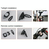 USB Rechargeable Bicycle Turn Light Wireless Remote Control Bike Tail Light