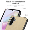 For Samsung Galaxy A26 Twill Fabric Leather Skin Back Phone Case(Khaki)