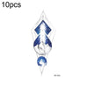 10pcs Waterproof Small Fresh Water Transfer Color Tattoo Stickers(RC-504)