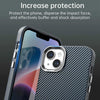 For iPhone 14 Carbon Fiber Series IMD Phone Case(Blue)