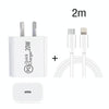 2m AU-20W PD USB-C / Type-C Travel Charger with USB-C to 8 Pin Data Cable, AU Plug