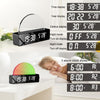 S286 Sunset Light LED Digital Display Electronic Clock USB Plug-in Desktop Temperature Alarm Clock(White)