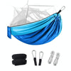Encryption Mosquito Net Hammock Outdoor Camping Anti-Mosquito Net Gauze Hammock, Size: 260x140cm(Dark Blue Light Blue)