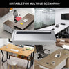 ABS Table Rectangle Wire Hole Cover Outlet Port With Brush PC Desk Cable Organizer, Size: 100x200mm Silver