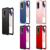 For Galaxy S20 Ultra PC + Silicone Three-piece Shockproof Protection Case(Black)