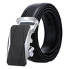 Dandali Casual Men Automatic Buckle Belt Business Soft Leather Pants Band, Length (cm): 125cm(ZD-36)