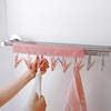 Multi Clip Portable Fabric Clothes Hanger Multifunctional Folding Fabric Clothes Clip Hangers, Color: Blue