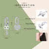 Key Lock Earrings S925 Sterling Silver Platinum-plated Simple Earrings