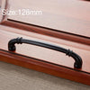 6569-128 Matte Black Peach Wood Drawer Cabinet Door Handle