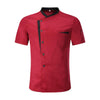Spliced Chef Cooking Workwear  Catering Restaurant Coffee Shop Waiter Uniforms, Size:XXXL(Wine Red)