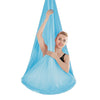 Indoor Anti-gravity Yoga Knot-free Aerial Yoga Hammock with Buckle / Extension Strap, Size: 400x280cm(Lake Blue)