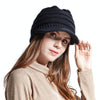 YZ Binaural Call Music Bluetooth Cap Winter Warm Wireless Headset Cap