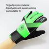 Children Football Goalkeeper Glove Latex Anti-Collision Goalkeeper Gloves, Size: 7(Green)