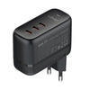 LDNIO Q367 65W GaN 3 x USB-C / Type-C Interface Charger with 1m USB-C / Type-C to USB-C / Type-C Data Cable, Plug Type:EU Plug(Black)