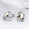 Koala Sterling Silver Ladies Gemstone Earrings