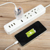 64-222 2A Three USB Transparent Charger, specification: EU Plug