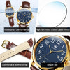 OLEVS 5566 Men Simple Single Calendar Waterproof Quartz Watch(Blue)